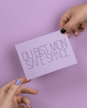 Postkarte: Du bist mein Safe Space